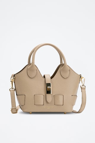 Bandolera de piel Noho - Beige