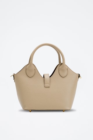 Bandolera de piel Noho - Beige