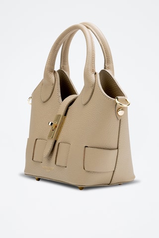 Bandolera de piel Noho - Beige
