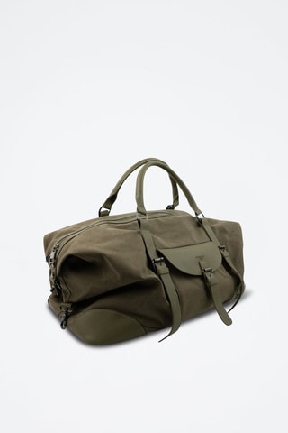Bolsa de viaje de piel Charly - 29 cm - Verde
