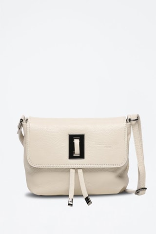 Bandolera de piel Joyce - Blanco