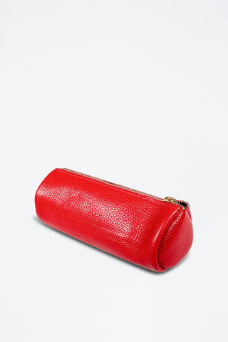 Estuche de piel Laya - Rojo