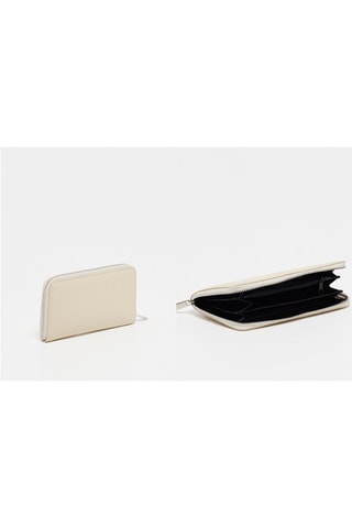 Cartera de piel Kaya - Beige