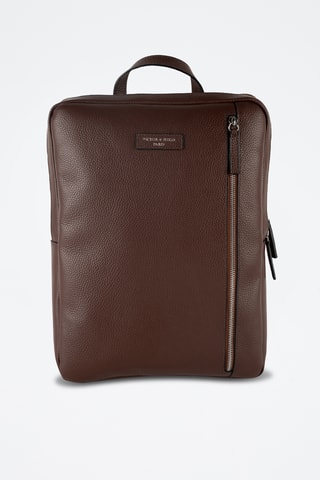 Mochila de piel Valencia - Marrón