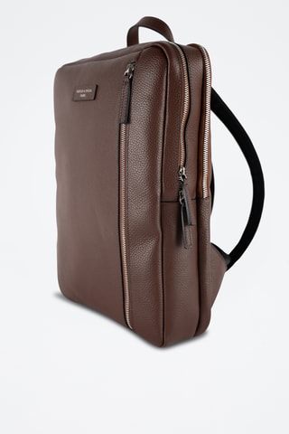 Mochila de piel Valencia - Marrón