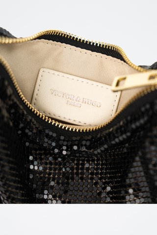Bolso de lentejuelas Sima  - Negro