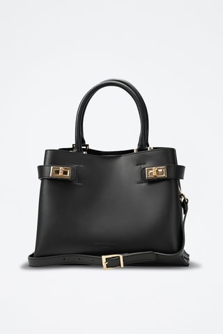 Bolso de piel Nelia - Negro