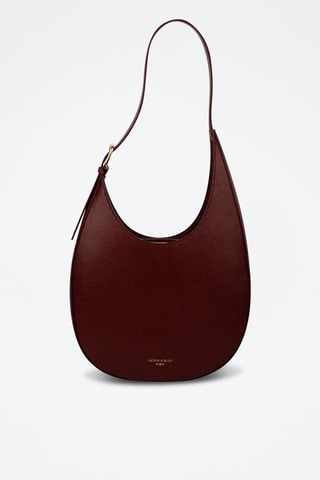 Bolso de piel Aiko  - Burdeos