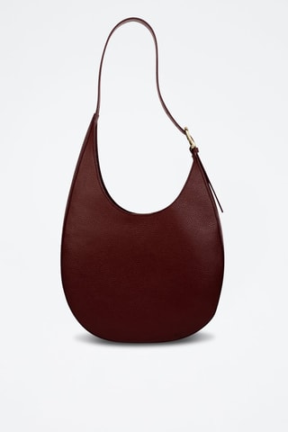 Bolso de piel Aiko  - Burdeos