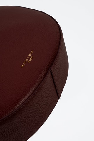 Bolso de piel Aiko  - Burdeos