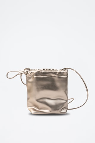 Bolso saco de piel Elva  - Marrón