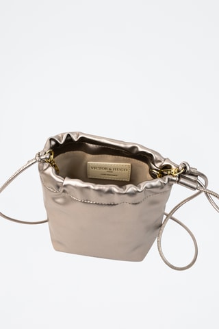 Bolso saco de piel Elva  - Marrón