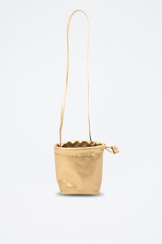 Bolso saco de piel Elva  - Dorado