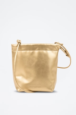 Bolso saco de piel Elva  - Dorado