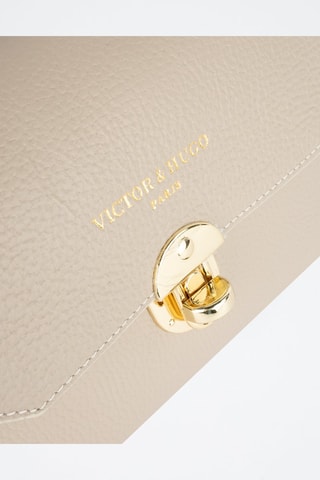 Bolso de piel Florentine - Beige y dorado