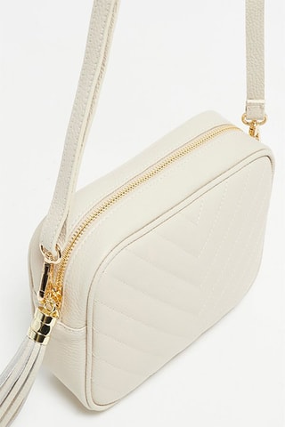 Bandolera de piel Nat - Beige
