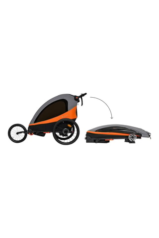 Remorque vélo Enfant 3-en-1 Nava - Orange
