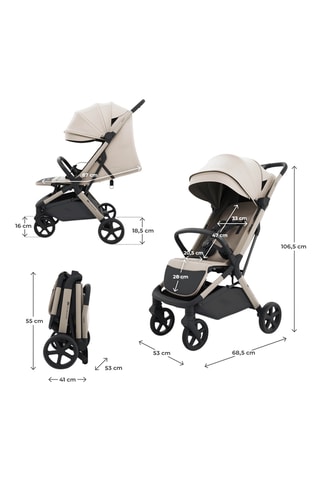 Poussette Nubi 3 - Beige - Jusqu'à 22 kg - Beige