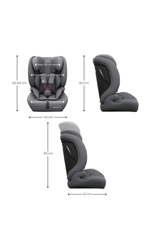 Siège-auto évolutif Comfort Up 2 Plus i-Size - De 15 mois à 12 ans - De 76 à 150 cm - Gris
