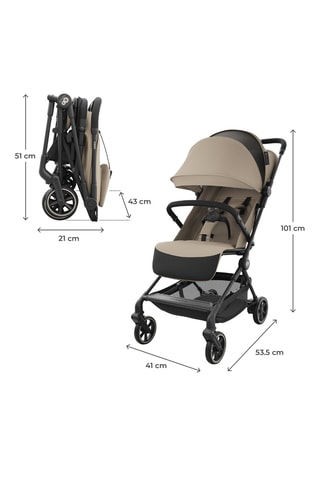 Poussette Nebo - Jusqu'à 4 ans - Jusqu'à 22 kg - Beige