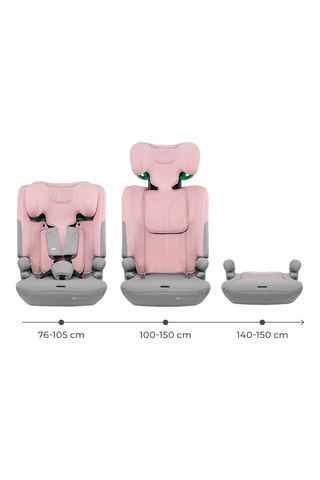Siège auto 3-en-1  I-Comfy - Rose -De 15 mois à 12 ans - De 76 à 150 cm - Rose