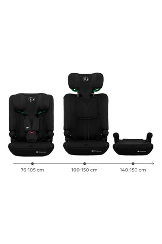 Siège auto 3-en-1  I-Comfy - Noir - De 15 mois à 12 ans - De 76 à 150 cm - Noir