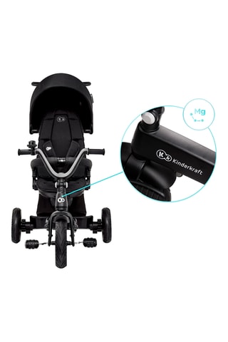 Tricycle EasyTwist - Noir et gris - Dès 9 mois - Jusqu'à 25 kg