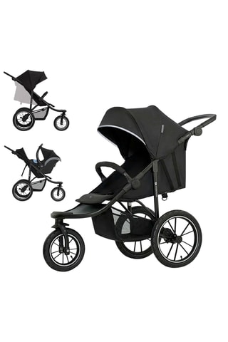 Poussette HELSI 2 - Dès la naissance - Jusqu'à 22 kg - Noir