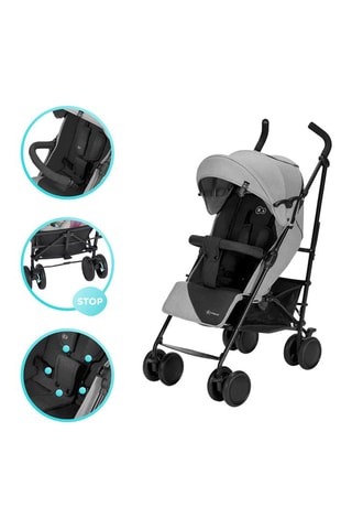 Poussette Siesta - Dès 6 mois - Jusqu'à 22 kg - Gris et noir
