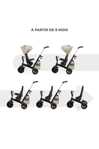Tricycle EasyTwist - De 9 mois à 5 ans