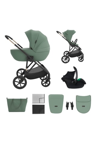 Poussette trio Prime 3 - Dès la naissance - Jusqu'à 22 kg - Vert