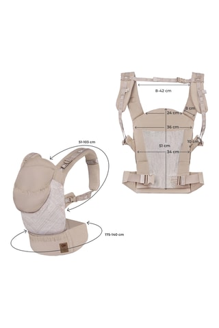 Porte-bébé Huggy - Dès 3 mois - Jusqu’à 20 kg - Beige