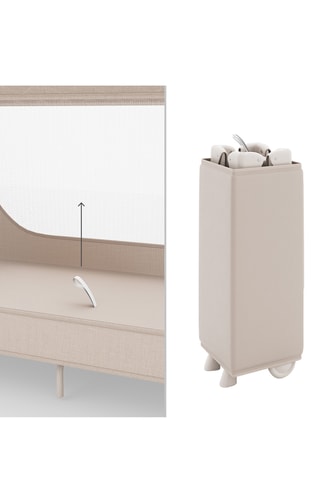 Lit parapluie Leody Up - Dès la naissance - Jusqu'à 15 kg - Beige
