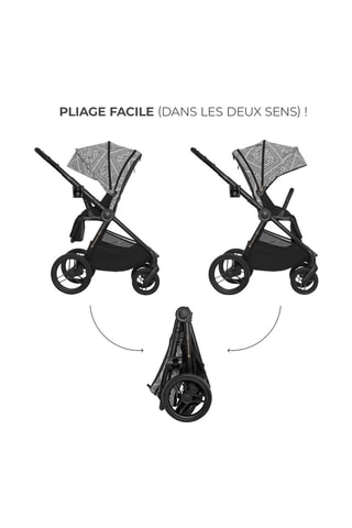 Poussette + accessoires Nea 2  - Dès la naissance - Jusqu'à 27 kg - Noir
