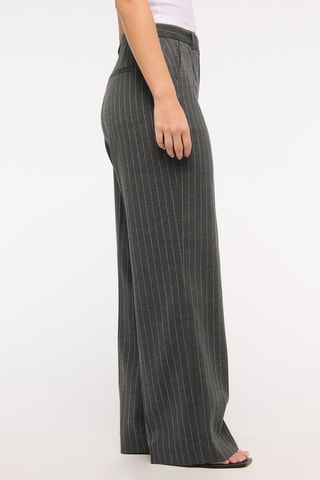 Broek Hoge Taille Wide Legs - Zwart