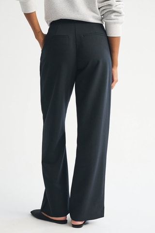 Broek Hoge Taille Wide Legs - Zwart