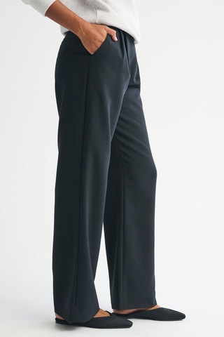 Broek Hoge Taille Wide Legs - Zwart
