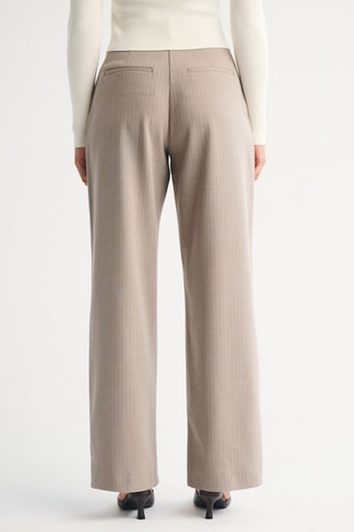 Broek Wide Legs Hoge Taille - Greige