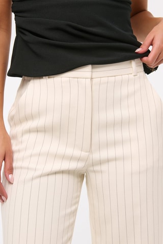 Broek Wide Legs Hoge Taille - Lichtbeige 