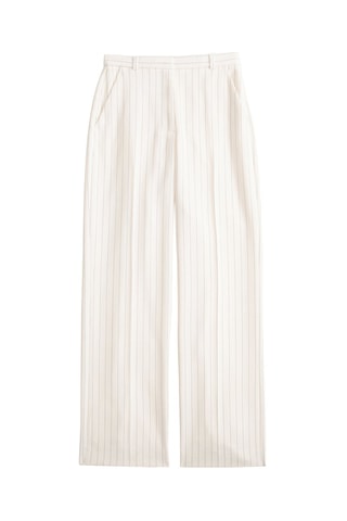 Broek Wide Legs Hoge Taille - Lichtbeige 