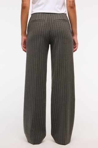 Broek Wide Legs Hoge Taille - Antraciet