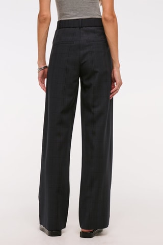 Broek Hoge Taille Wide Legs - Zwart