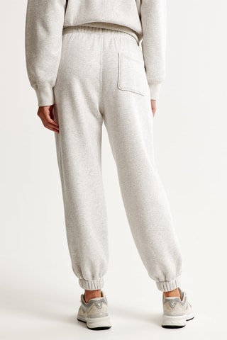 Fleece Joggingbroek Hoge Taille - Gemêleerd Grijs