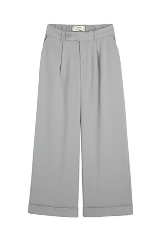 Broek Wide Legs - Lichtgrijs
