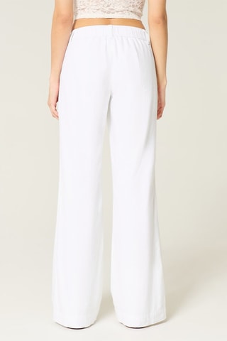 Linnen Broek Flare - Wit