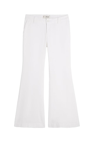 Linnen Broek Flare - Wit