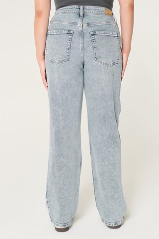 Jeans Hoge Taille - Gemêleerd Kobaltblauw