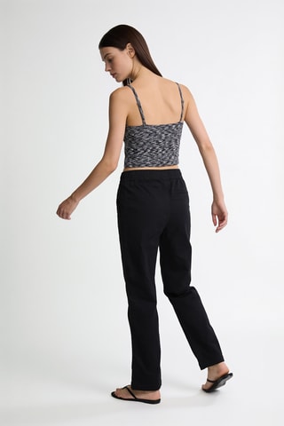 Crop Top - Gemêleerd Grijs