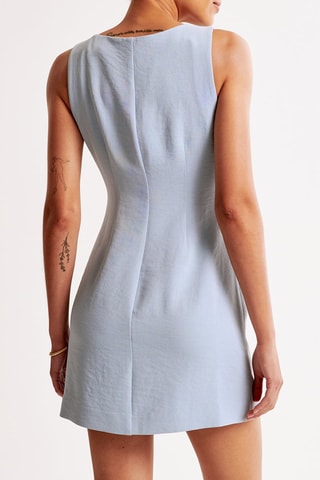Vestido recto - Celeste