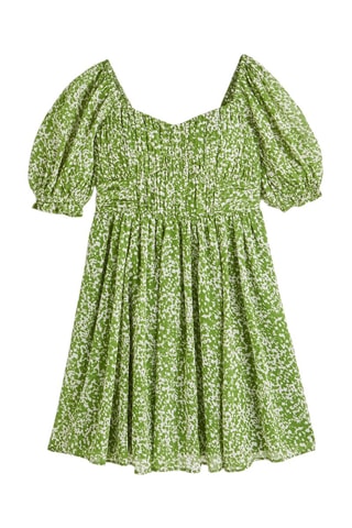 Vestido evasé - Verde oliva
